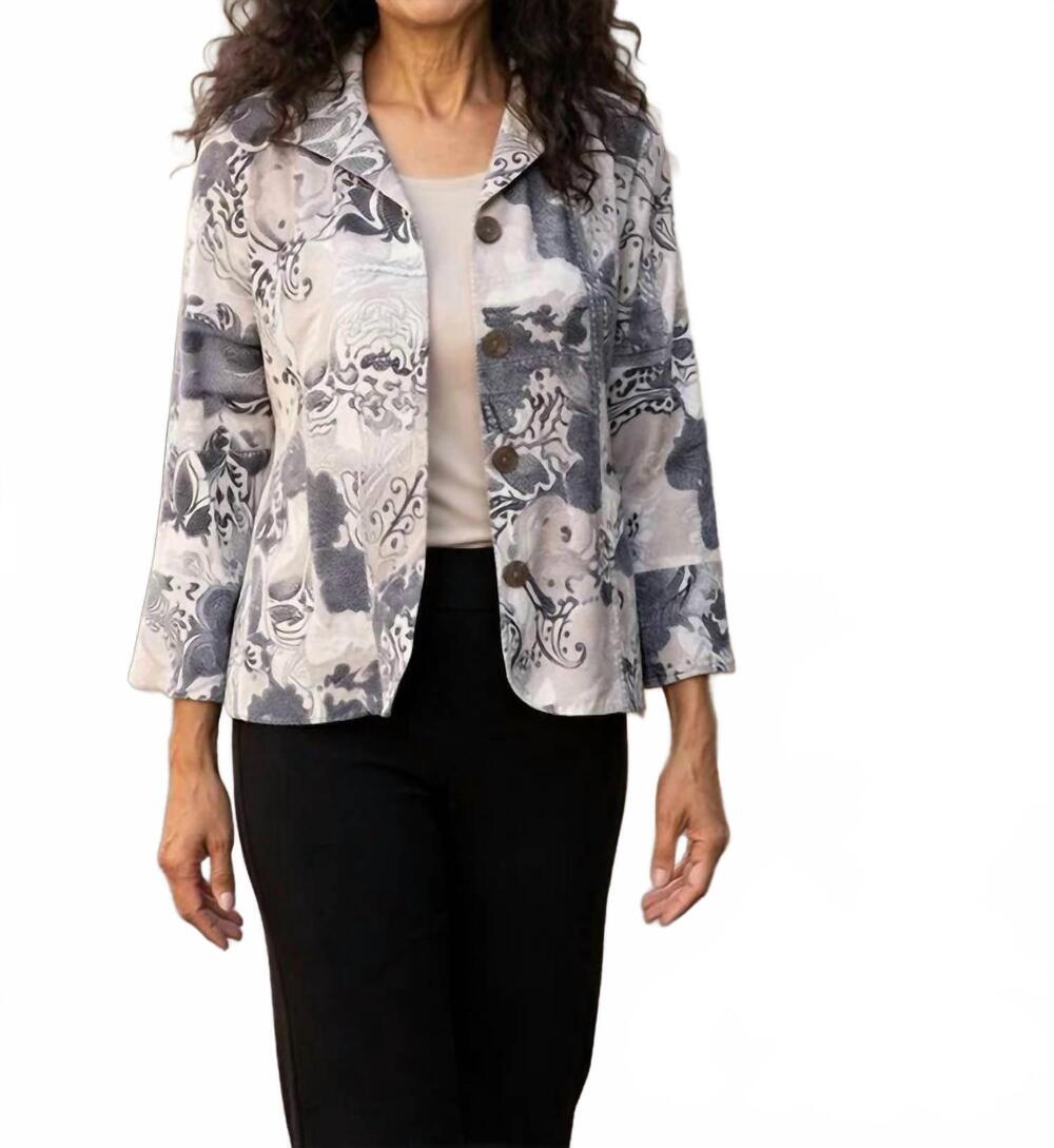 NEW HABITAT women's shirred jacket in willow